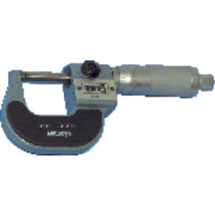 10″-11″ Measuring Range-0.0001″ Graduation - Ratchet Thimble - Carbide Face - Digital Outside Micrometer - Exact Tool & Supply