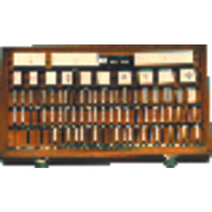 Square Gage Block Set - 36 Pieces - Grade 3 - Steel - Exact Tool & Supply