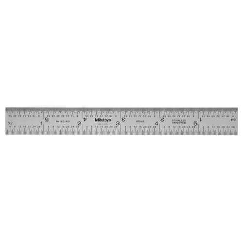Combination Square Blade - Model 180-402U-6″-16R Graduation - Regular - Exact Tool & Supply