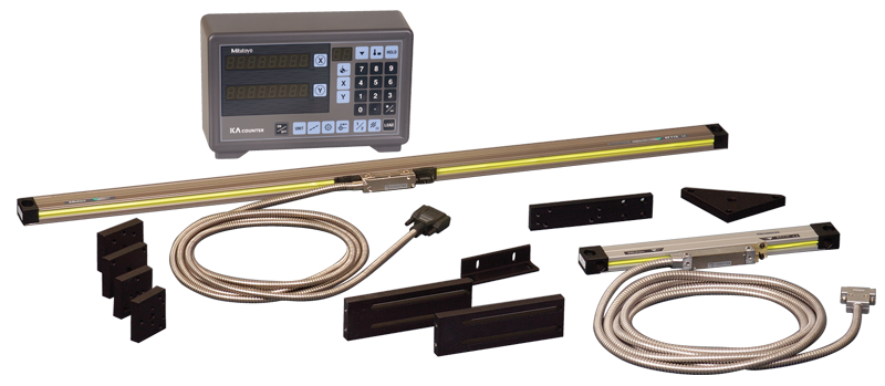 Digital Readout System - #174-173PM2K; 2-Axis; 12 x 36'' Series ABS-AOS; For Milling Applications - Exact Tool & Supply