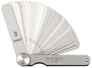 #66MA - 20 Leaf - .05 to 1mm Range - Thickness Gage - Exact Tool & Supply
