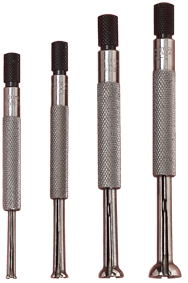 #S831EZ - 4 Pieces - .125 to .500'' Measuring Range - Small Hole Gage Set - Exact Tool & Supply