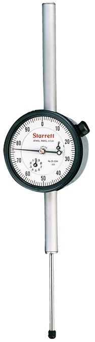 #25-5041J - 5 Total Range - .001 Graduation - AGD 2 Dial Indicator - Exact Tool & Supply