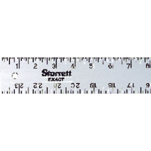 Model ASE36-36″ × 2″ × 0.081″ - Aluminum Straight Edge With 1/8 & 1/16 Graduations - Exact Tool & Supply