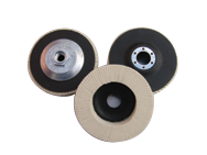 4-1/2 x 7/8" - Type 27 - Extra Flexable - Felt Polishing Flap Disc - Exact Tool & Supply