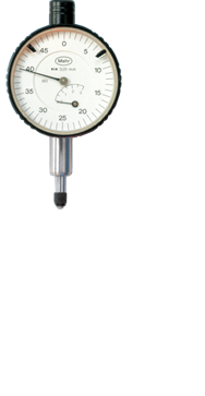 3mm Total Range - .01mm Graduation - AGD 1 Dial Indicator - Exact Tool & Supply