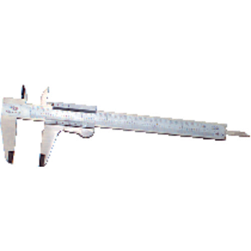 Vernier Caliper - 0-6″ Measuring Range - (128ths / 0.05 mm Graduation) - Exact Tool & Supply