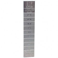 Microfinish Surface Comparator - Model E9–9 Specimens for Checking Varied Roughness Results - Exact Tool & Supply