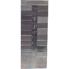 Microfinish Surface Comparator - Model S22–22 Specimens for Checking Varied Roughness Results - Exact Tool & Supply