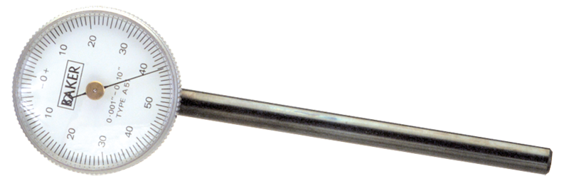 .100 Total Range - 0-100 Dial Reading - Back Plunger Dial Indicator - Exact Tool & Supply