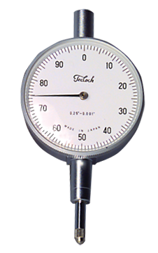 .500 Total Range - White Face - AGD 2 Dial Indicator - Exact Tool & Supply