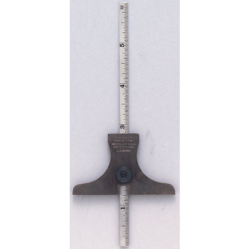444 6″ Depth & Angle Gage-32nd's and 64th's Graduation - Exact Tool & Supply