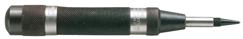 5/8 Body Diameter x 6'' Overall Length - Heavy Duty Steel Automatic Center Punch - Exact Tool & Supply