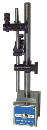 2 x 1-3/4" Base Size Power On/Off with Fine Adjustment - Magnetic Base Indicator Holder - Exact Tool & Supply