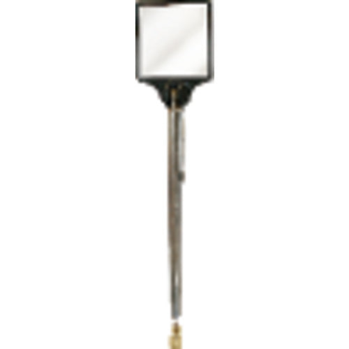 2″ × 2″ Rectangular - Glass-28″ Extended Length - Telescoping Pocket Mirror/Magnet - Exact Tool & Supply