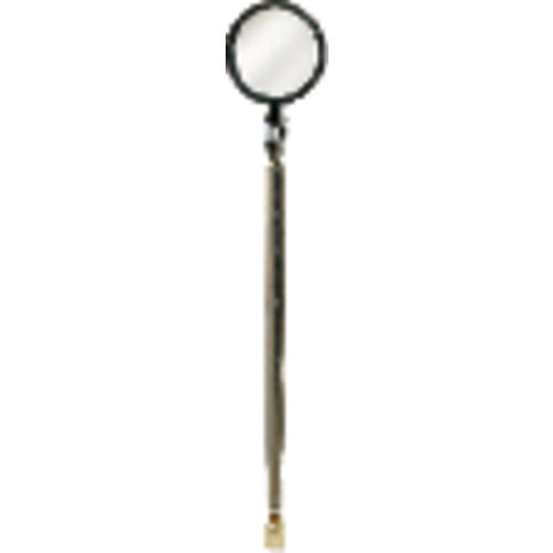 1 1/2″ Oval - Glass-23 1/2″ Extended Length - Telescoping Pocket Mirror/Magnet - Exact Tool & Supply