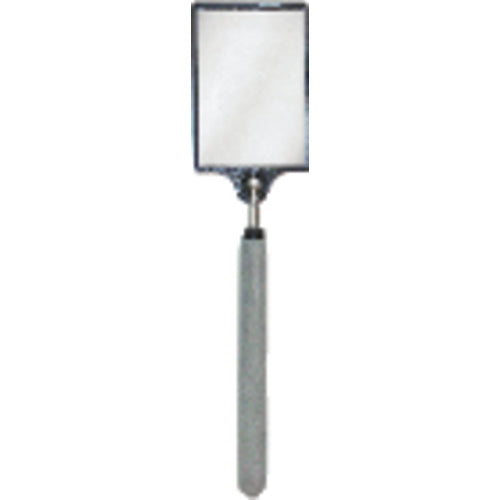 3 1/2″ × 2 1/2″ Size - Rectangular-32 3/4″ Extended Length - Telescoping Pocket Mirror - Exact Tool & Supply
