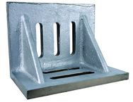 8 x 6 x 5" - Machined Webbed (Closed) End Slotted Angle Plate - Exact Tool & Supply