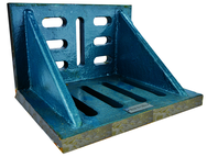 9 x 7 x 6" - Machined Webbed (Closed) End Slotted Angle Plate - Exact Tool & Supply