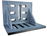 12 x 9 x 8" - Machined Webbed (Closed) End Slotted Angle Plate - Exact Tool & Supply