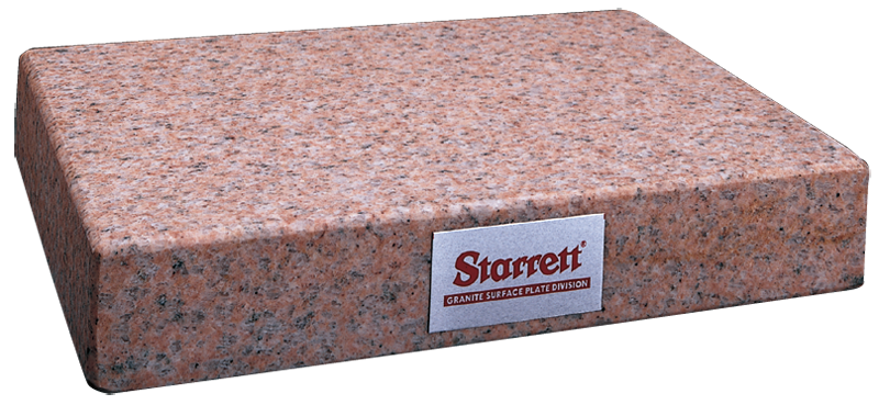 12 x 12" - Grade B 2-Ledge 4'' Thick - Granite Surface Plate - Exact Tool & Supply