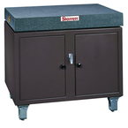 24 x 36" - Surface Plate Stand - Cabinet Type with Casters - Exact Tool & Supply