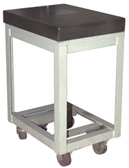12 x 18" - Surface Plate Stand 0-Ledge with Leveling Screws - Exact Tool & Supply