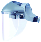 4" Crown; Ratchet Suspension Headgear - Gray - Exact Tool & Supply