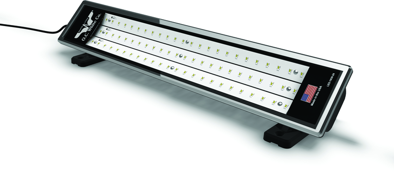 LED Machine Light 19" OAL, 24V DC Input Cable, 90° Swivel Adjustment, IP67 Waterproof, Tempered Safety Glass, Intergraded Heat Sink, 5 Yr / 50,000 Hr Prorated Warranty- American Made - Exact Tool & Supply