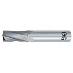 1/2" Dia. - 3" OAL - Bright CBD - Slow Spiral HP End Mill - 4 FL - Exact Tool & Supply