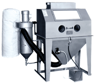 Blast Master Cabinet with Abrasive Separators - #36AS 36W x 24D x 23H Tub Dimensions - Exact Tool & Supply