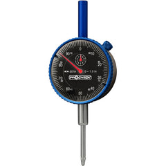 1″ Range, 0.001″ Graduation, 0-100 Reading Black Dial Indicator - Certified