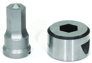PDH23/32; 23/32" Hex Punch & Die Set - Exact Tool & Supply