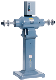 Industrial Buffer - #410B; 3600 RPM; 1-1/2HP; 1PH; 115/230V Motor - Exact Tool & Supply