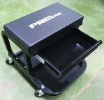 Mechanic's Roller Shop Stool with Drawer - Exact Tool & Supply