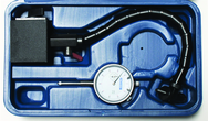 HAZ05 Fine Adjust Magnetic Base with 0-1 .001 Indicator in Case - Exact Tool & Supply