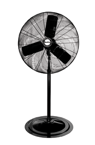 24" Oscillating Pedestal (90° oscillation); 3-speed; 1/4 HP; 120V - Exact Tool & Supply