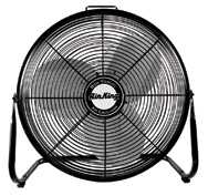 12 " Industrial Grade Floor Fans 3-speed; 1/25 HP; 120V - Exact Tool & Supply