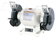 Bench Grinder - #3450 - 6'' Wheel Size - 1/3 HP - 110V Motor - Exact Tool & Supply