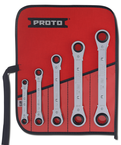 Proto® 5 Piece Reversible Ratcheting Box Wrench Set - 12 Point - Exact Tool & Supply