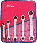 Proto® 5 Piece Ratcheting Box Wrench Set - 6 and 12 Point - Exact Tool & Supply