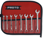 Proto® 8 Piece Full Polish Combination Short Wrench Set - 6 Point - Exact Tool & Supply