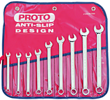 Proto® 9 Piece Full Polish Metric Combination Wrench Set - 12 Point - Exact Tool & Supply
