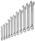 Proto® 11 Piece Full Polish Antislip Metric Combination Wrench Set - 12 Point - Exact Tool & Supply