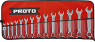 Proto® 14 Piece Full Polish Metric Short Combination Wrench Set - 12 Point - Exact Tool & Supply
