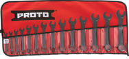 Proto® 14 Piece Black Oxide Metric Short Combination Wrench Set - 12 Point - Exact Tool & Supply