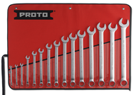Proto® 15 Piece Satin Metric Combination ASD Wrench Set - 12 Point 7MM-32MM - Exact Tool & Supply