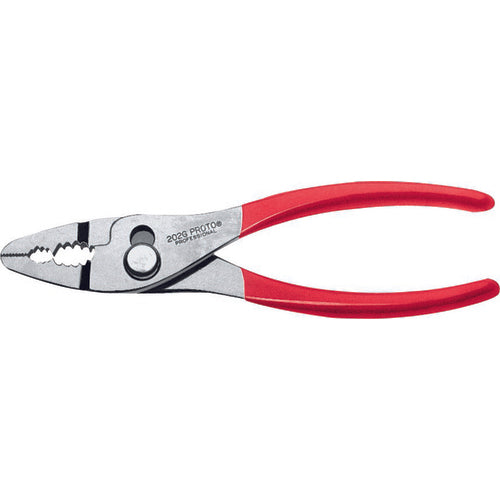 Proto Slip-Joint Thin Nose Pliers w/ Grip - 6-11/16″ - Exact Tool & Supply