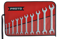 Proto® 10 Piece Satin Open-End Wrench Set - Exact Tool & Supply