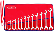 Proto® 14 Piece Full Polish Angle Open-End Wrench Set - Exact Tool & Supply